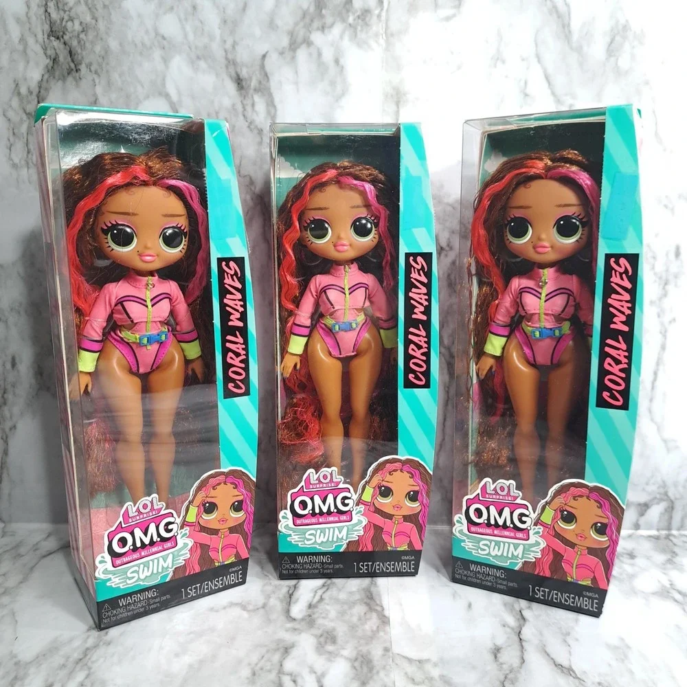 L.O.L Surprise! O.M.G.‎ Lot/3 Swim Dolls Coral Waves